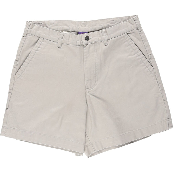 Patagonia Stand Up Shorts 57227SP14 Duck Canvas Shorts Men's W32 equivalent cotton gray type Vintage Second Hand