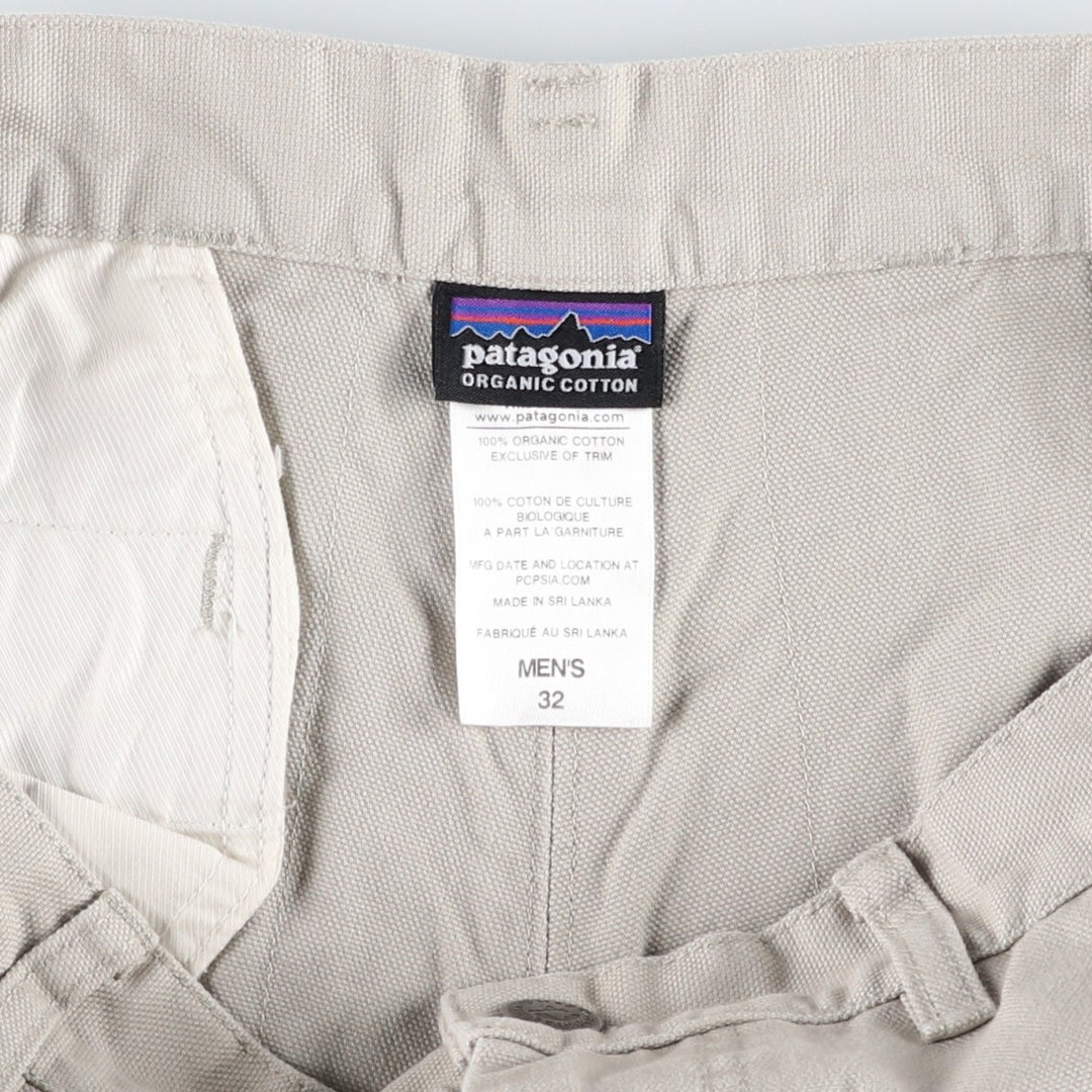 Patagonia Stand Up Shorts 57227SP14 Duck Canvas Shorts Men's W32 equivalent cotton gray type Vintage Second Hand