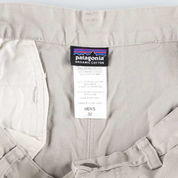 Patagonia Stand Up Shorts 57227SP14 Duck Canvas Shorts Men's W32 equivalent cotton gray type Vintage Second Hand