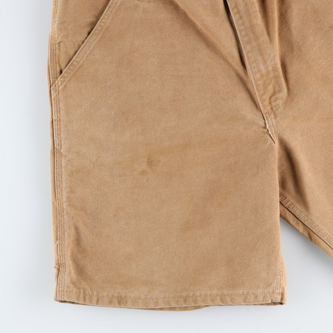 80s-90'S Carhartt Duck Canvas Painter Shorts, Made in USA, Men's Size W37 (approx.), Vintage cotton brick settler Vintage Second Hand