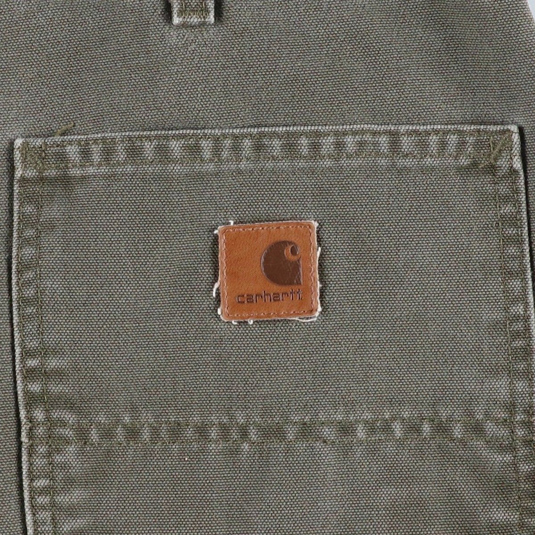 Carhartt Dungaree Fit Cut-Off Duck Canvas Painter Shorts (Men's W35 equivalent) cotton gray type Vintage Second Hand