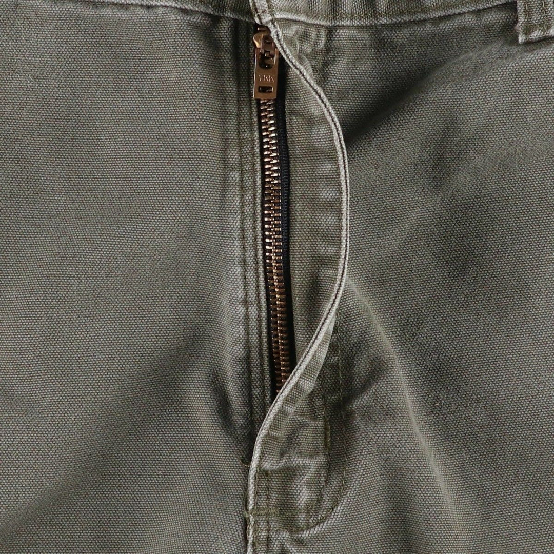 Carhartt Dungaree Fit Cut-Off Duck Canvas Painter Shorts (Men's W35 equivalent) cotton gray type Vintage Second Hand