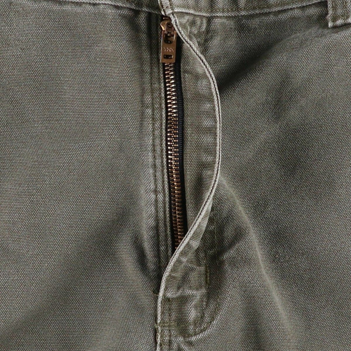 Carhartt Dungaree Fit Cut-Off Duck Canvas Painter Shorts (Men's W35 equivalent) cotton gray type Vintage Second Hand