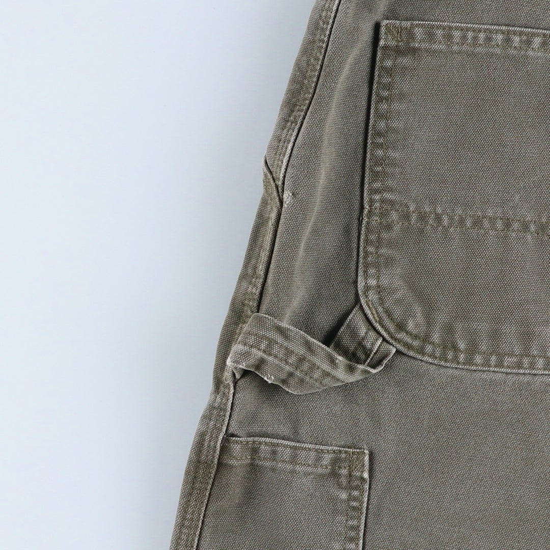 Carhartt Dungaree Fit Cut-Off Duck Canvas Painter Shorts (Men's W35 equivalent) cotton gray type Vintage Second Hand