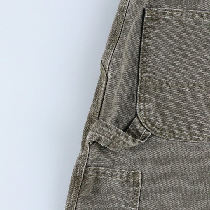 Carhartt Dungaree Fit Cut-Off Duck Canvas Painter Shorts (Men's W35 equivalent) cotton gray type Vintage Second Hand