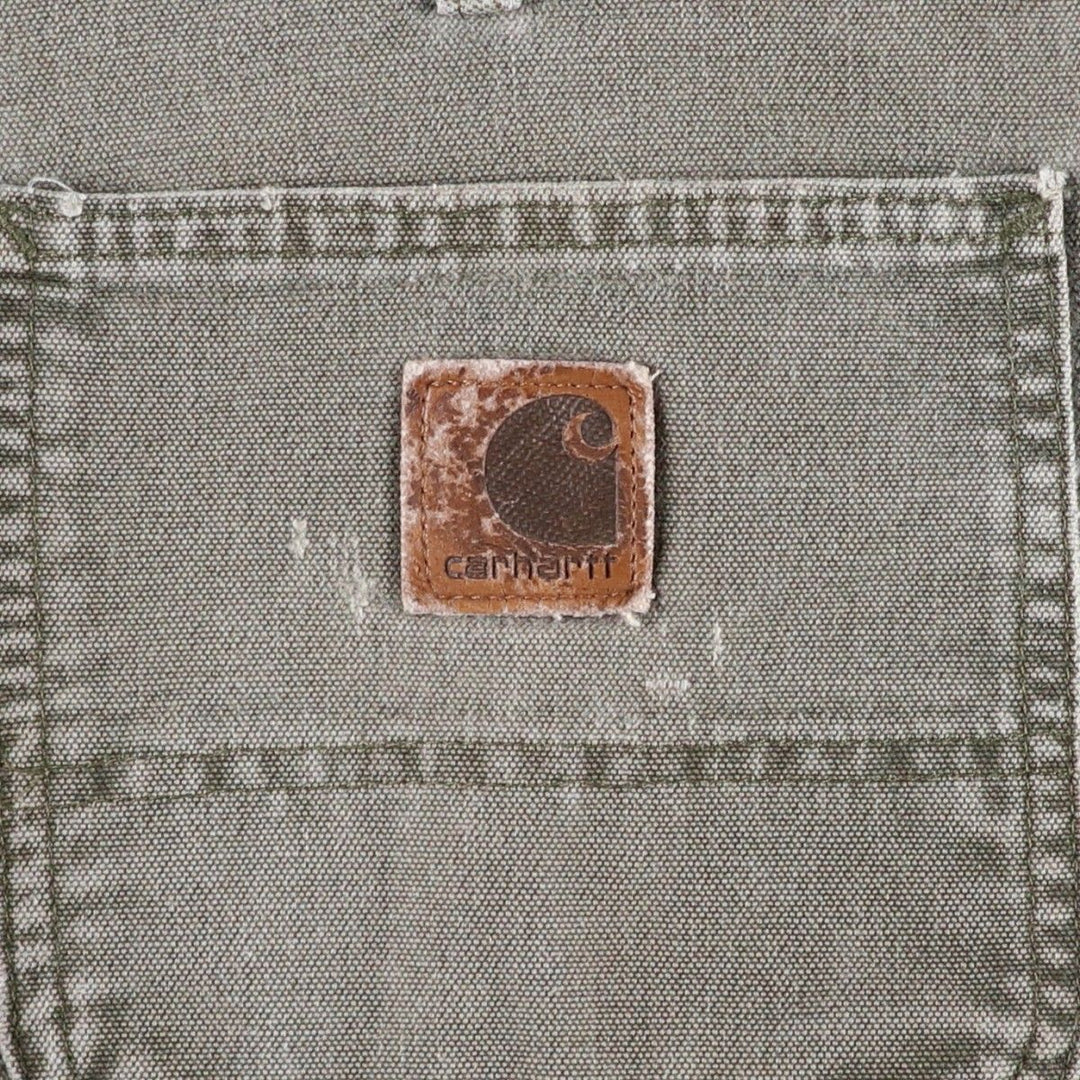 Carhartt Cut-off Duck Canvas Painter Shorts, Men's Size W32 (approx.) cotton gray type Vintage Second Hand