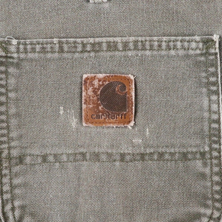 Carhartt Cut-off Duck Canvas Painter Shorts, Men's Size W32 (approx.) cotton gray type Vintage Second Hand