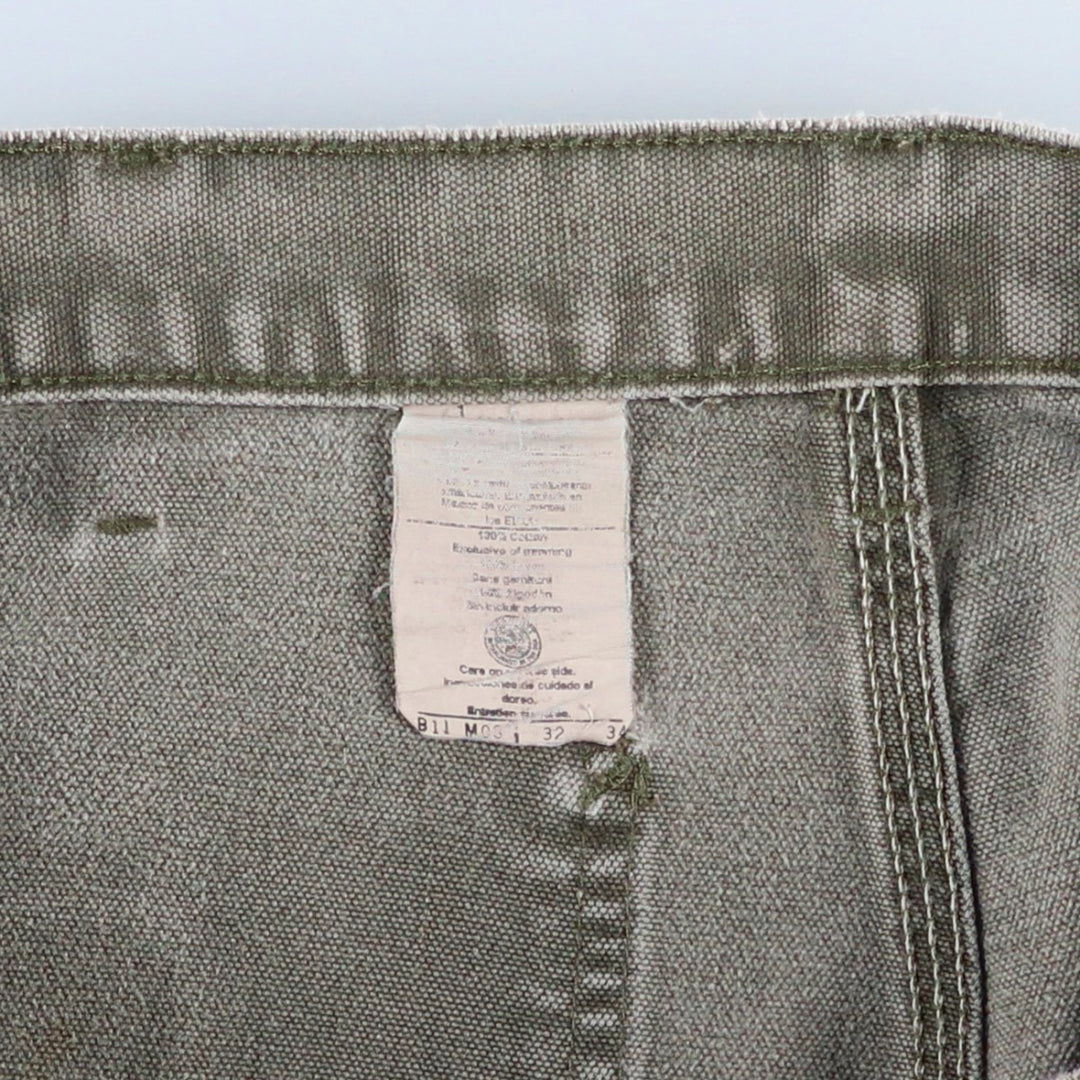 Carhartt Cut-off Duck Canvas Painter Shorts, Men's Size W32 (approx.) cotton gray type Vintage Second Hand
