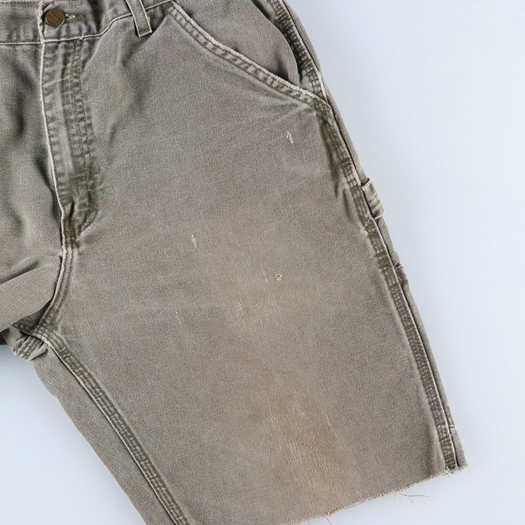 Carhartt Cut-off Duck Canvas Painter Shorts, Men's Size W32 (approx.) cotton gray type Vintage Second Hand
