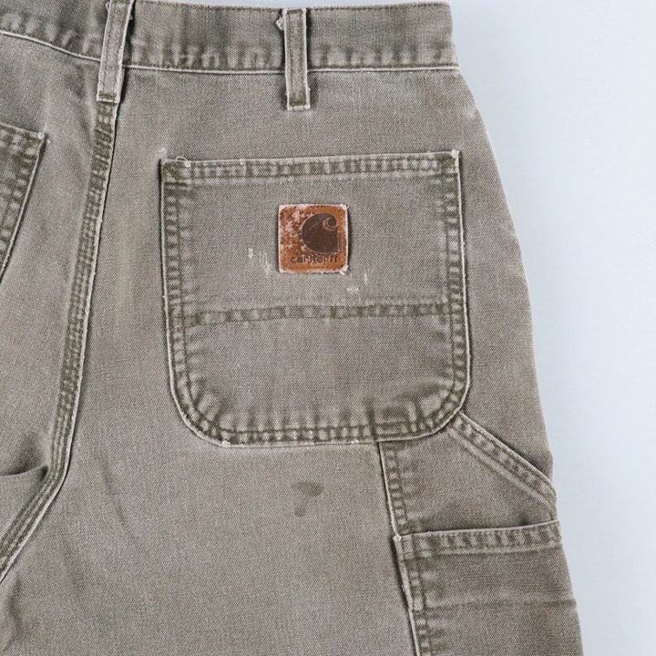 Carhartt Cut-off Duck Canvas Painter Shorts, Men's Size W32 (approx.) cotton gray type Vintage Second Hand