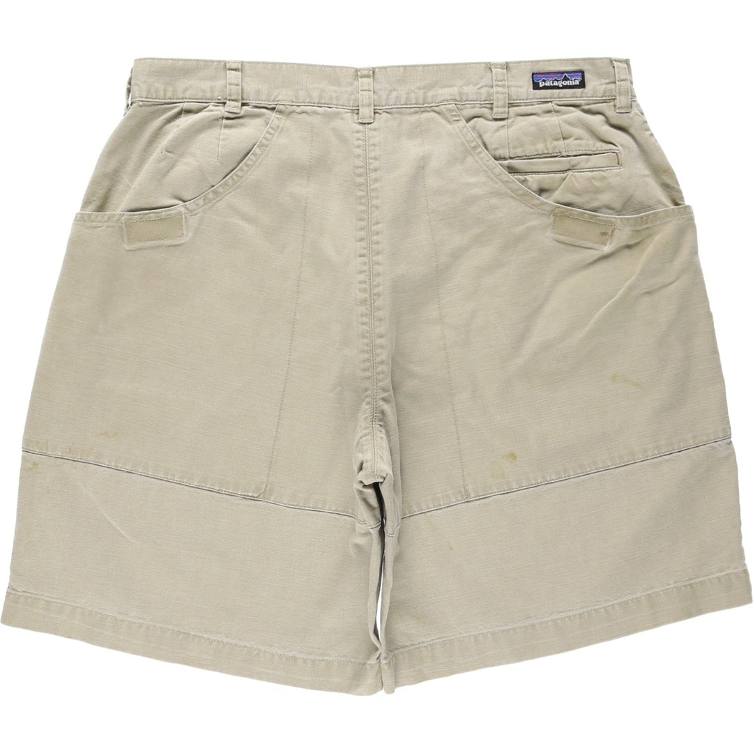 2000'S Patagonia Stand Up Shorts 57211S7 Duck Canvas Shorts Men's W35 equivalent cotton Beige type Vintage Second Hand