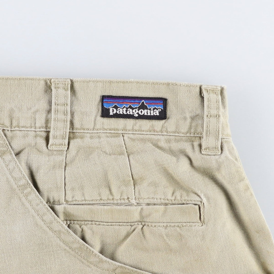 2000'S Patagonia Stand Up Shorts 57211S7 Duck Canvas Shorts Men's W35 equivalent cotton Beige type Vintage Second Hand
