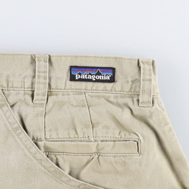2000'S Patagonia Stand Up Shorts 57211S7 Duck Canvas Shorts Men's W35 equivalent cotton Beige type Vintage Second Hand