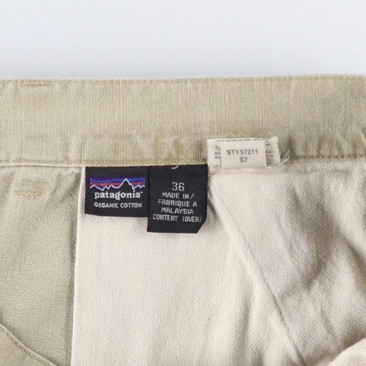 2000'S Patagonia Stand Up Shorts 57211S7 Duck Canvas Shorts Men's W35 equivalent cotton Beige type Vintage Second Hand
