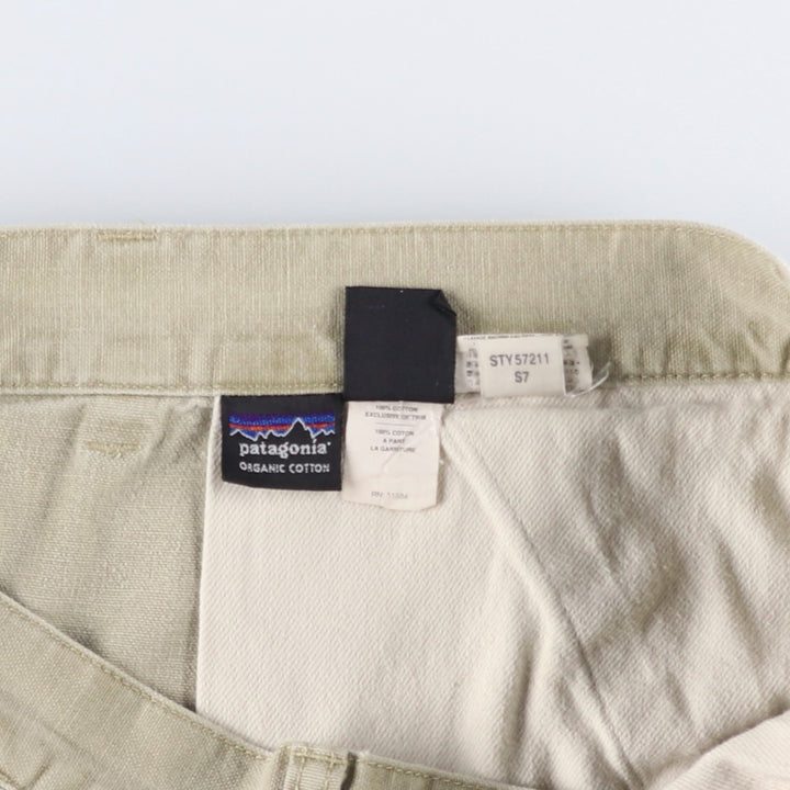2000'S Patagonia Stand Up Shorts 57211S7 Duck Canvas Shorts Men's W35 equivalent cotton Beige type Vintage Second Hand