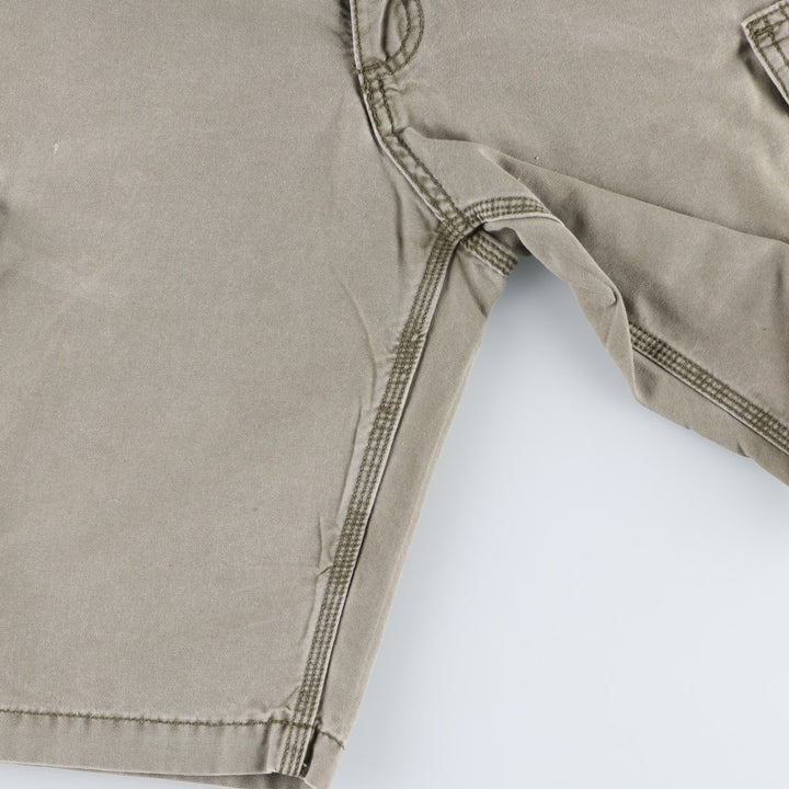 Carhartt Relaxed Fit Duck Cargo Shorts, Men's, W34 equivalent cotton Khaki type Vintage Second Hand