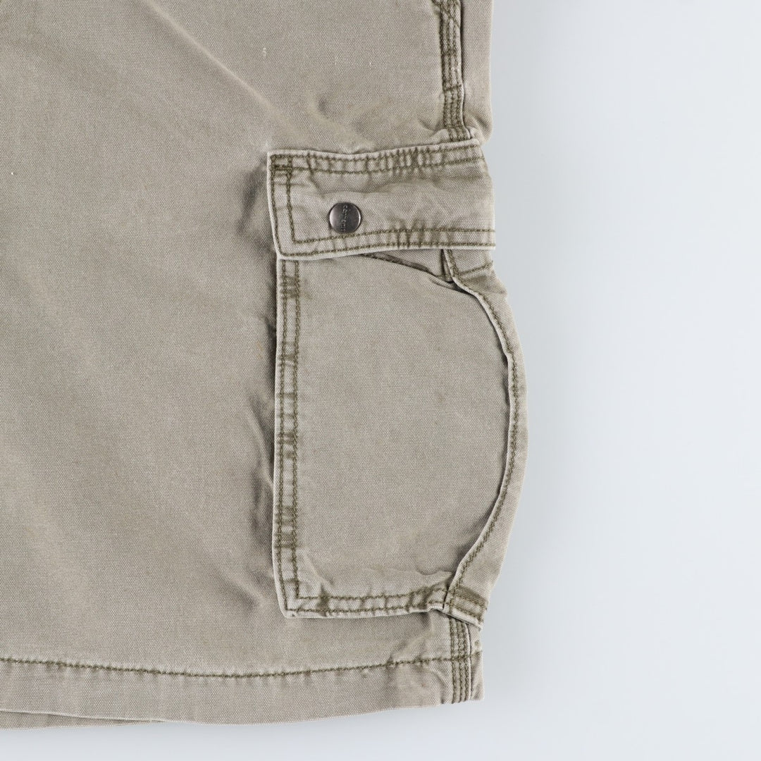 Carhartt Relaxed Fit Duck Cargo Shorts, Men's, W34 equivalent cotton Khaki type Vintage Second Hand