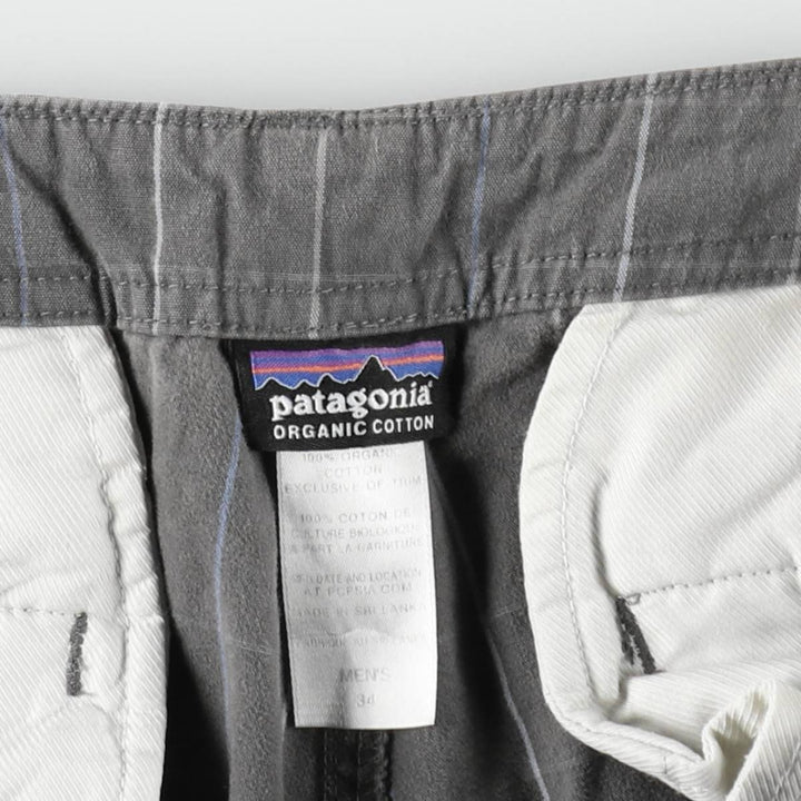Patagonia 57697SP Check Pattern Cargo Shorts (Men's W33 equivalent) Organic cotton gray type Vintage Second Hand