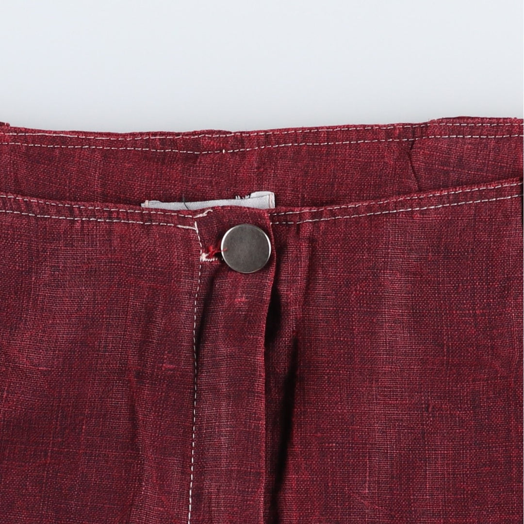 COCO company bootcut flare pants, women's size L (equivalent to W29). unclear wine-red Vintage Second Hand