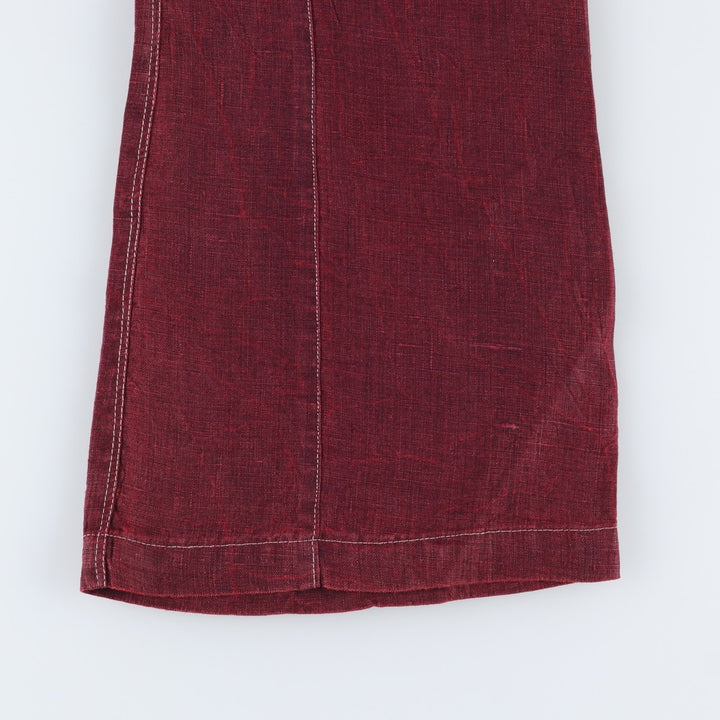 COCO company bootcut flare pants, women's size L (equivalent to W29). unclear wine-red Vintage Second Hand