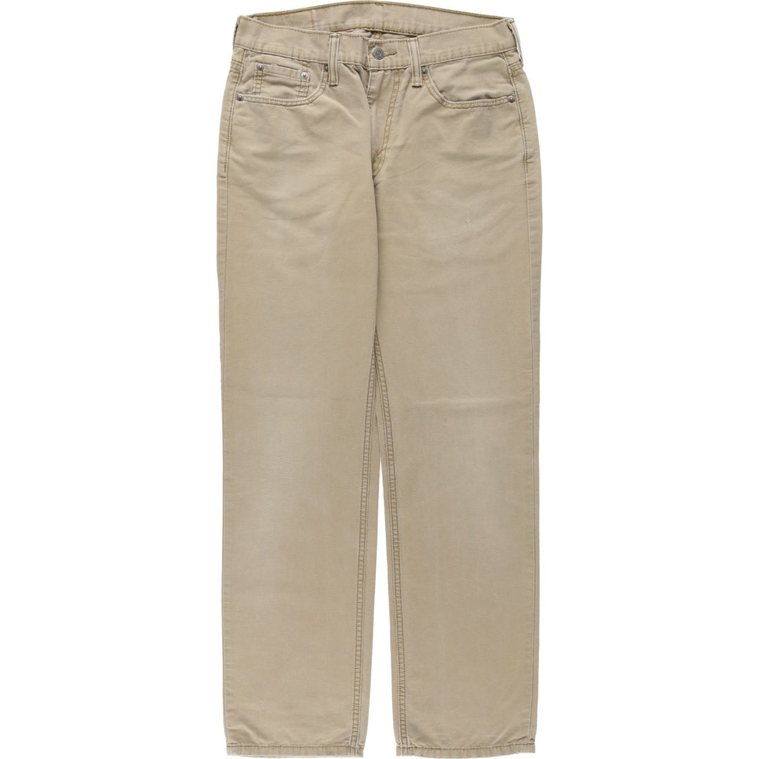 Levi's 514 Straight Denim Pants, Women's Size L (equivalent to W30) cotton Beige type Vintage Second Hand