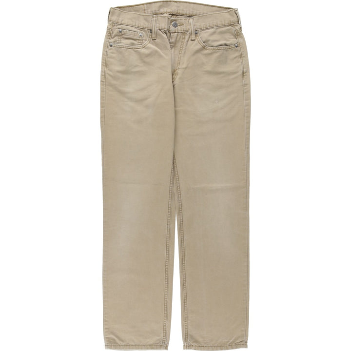 Levi's 514 Straight Denim Pants, Women's Size L (equivalent to W30) cotton Beige type Vintage Second Hand