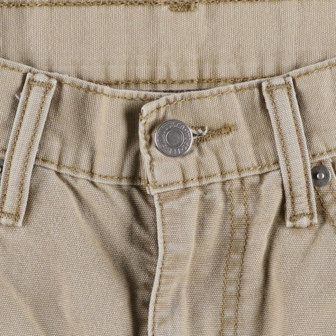 Levi's 514 Straight Denim Pants, Women's Size L (equivalent to W30) cotton Beige type Vintage Second Hand
