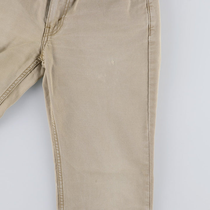 Levi's 514 Straight Denim Pants, Women's Size L (equivalent to W30) cotton Beige type Vintage Second Hand
