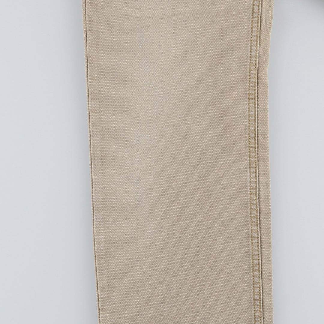 Levi's 514 Straight Denim Pants, Women's Size L (equivalent to W30) cotton Beige type Vintage Second Hand
