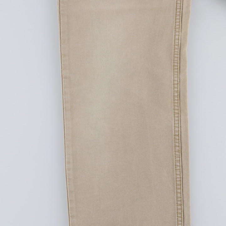 Levi's 514 Straight Denim Pants, Women's Size L (equivalent to W30) cotton Beige type Vintage Second Hand