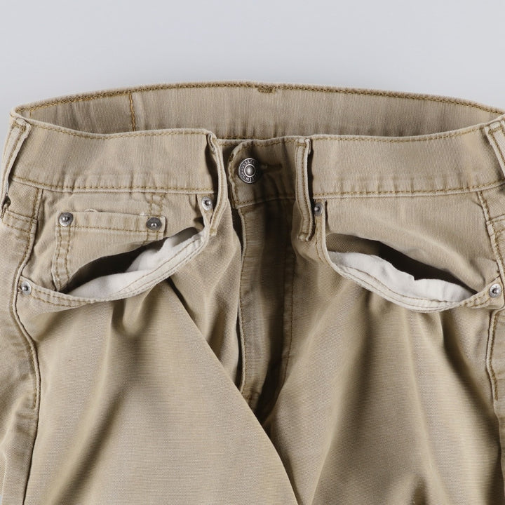 Levi's 514 Straight Denim Pants, Women's Size L (equivalent to W30) cotton Beige type Vintage Second Hand