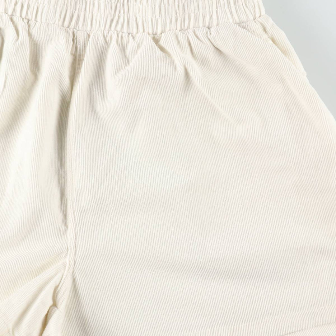 Stussy corduroy shorts, women's size M (approx.) cotton white type Vintage Second Hand