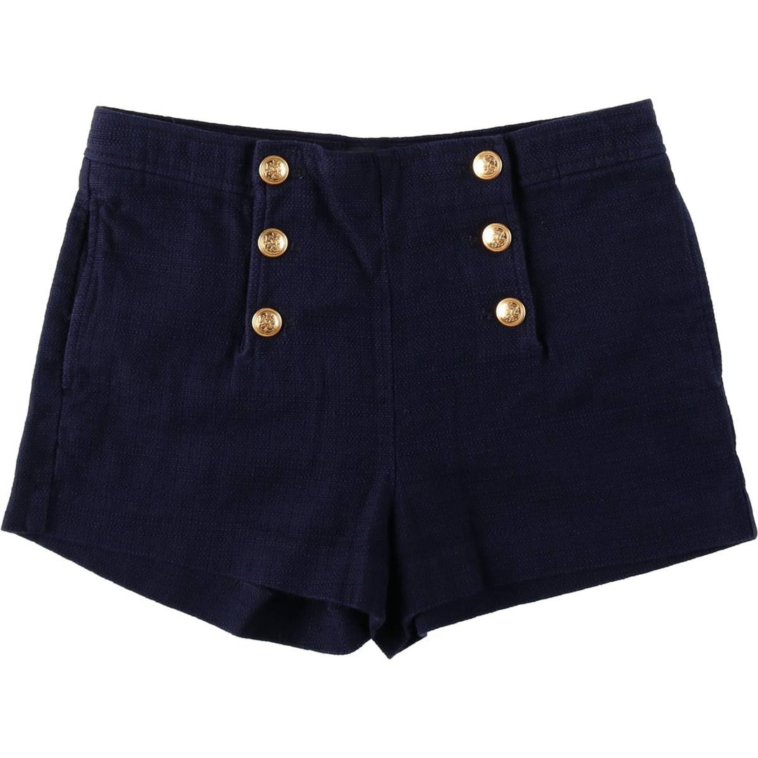 Banana Republic Cotton Shorts, Sailor Pants, Women's XL (equivalent to W31) cotton navy blue type Vintage Second Hand