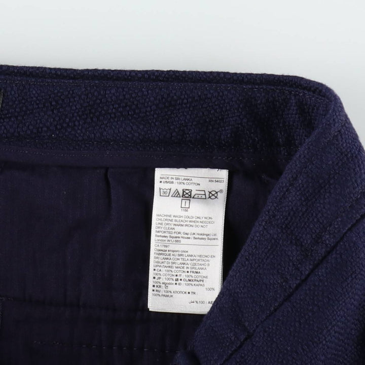 Banana Republic Cotton Shorts, Sailor Pants, Women's XL (equivalent to W31) cotton navy blue type Vintage Second Hand