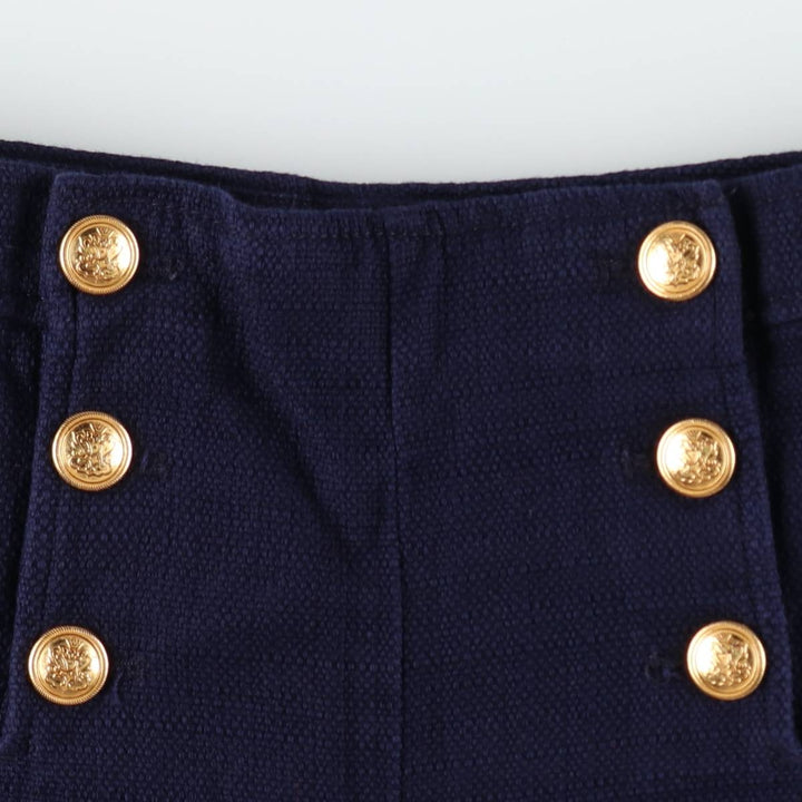 Banana Republic Cotton Shorts, Sailor Pants, Women's XL (equivalent to W31) cotton navy blue type Vintage Second Hand