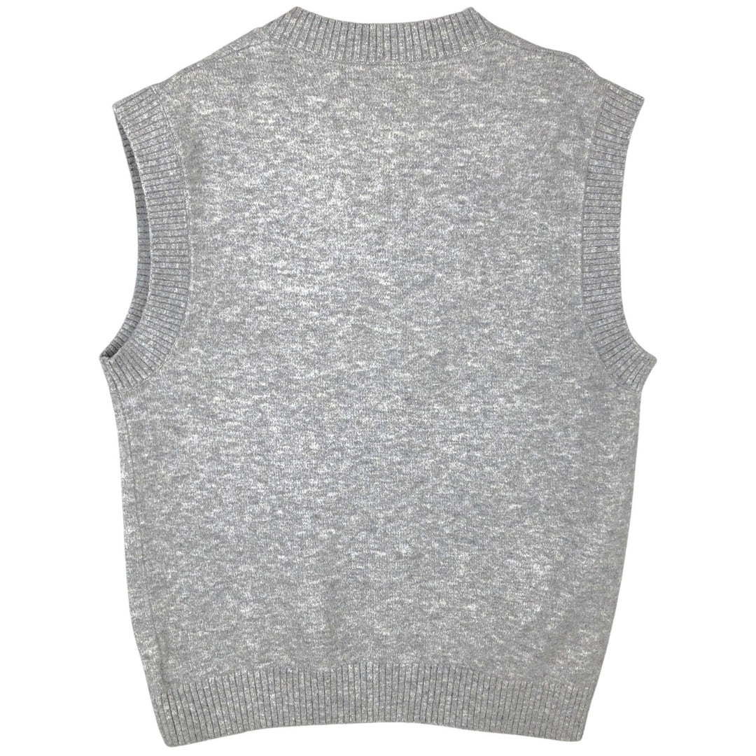 GAP V-neck knit vest, men's size M (approx.) polyester gray type Vintage Second Hand