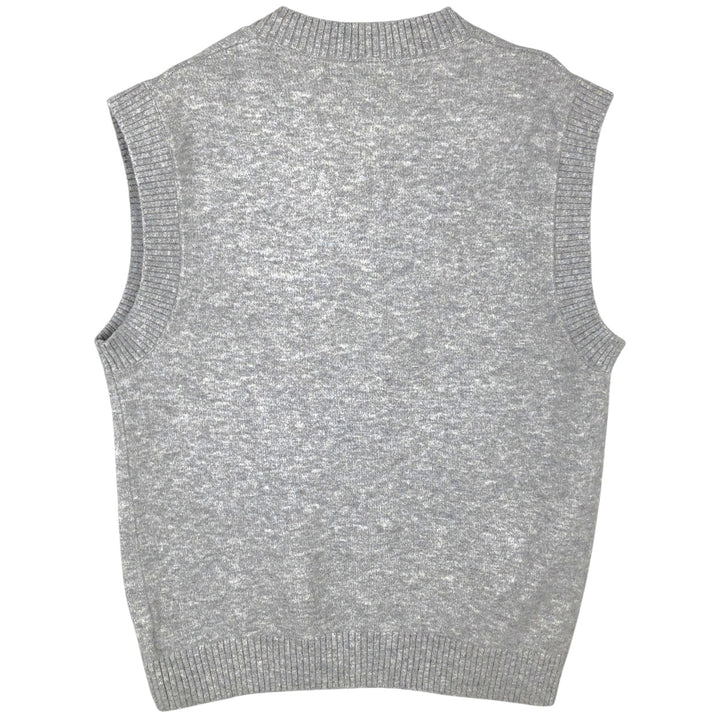 GAP V-neck knit vest, men's size M (approx.) polyester gray type Vintage Second Hand