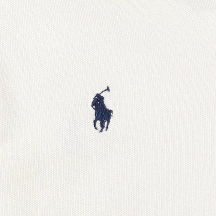 Ralph Lauren POLO RALPH LAUREN CLASSIC FIT all-over print short-sleeved polo shirt, men's size M (approx.) cotton white type Vintage Second Hand