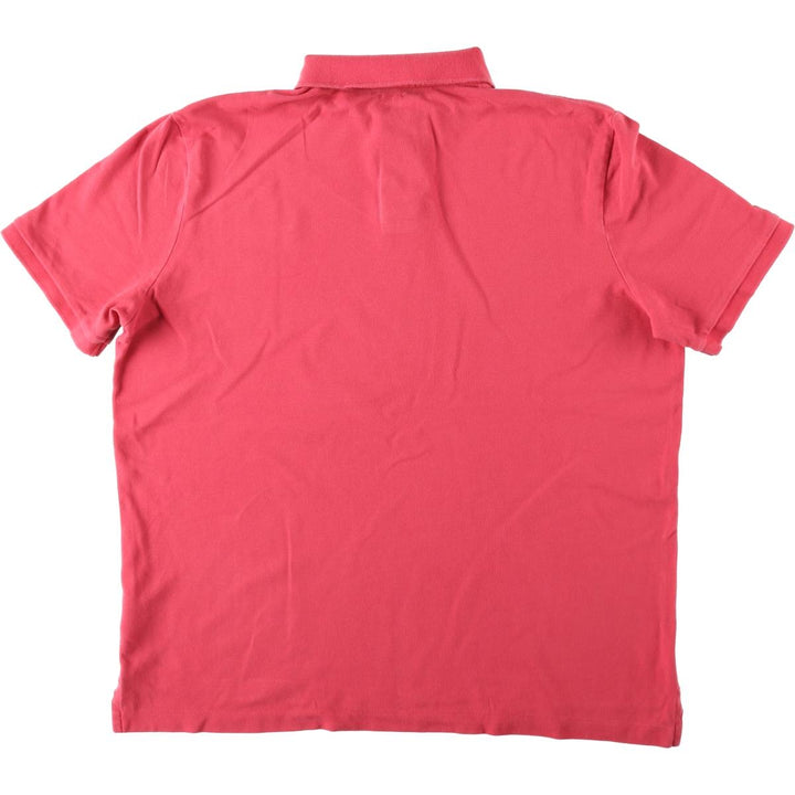 Ralph Lauren POLO RALPH LAUREN CLASSIC FIT short sleeve polo shirt for men size L cotton red type Vintage Second Hand