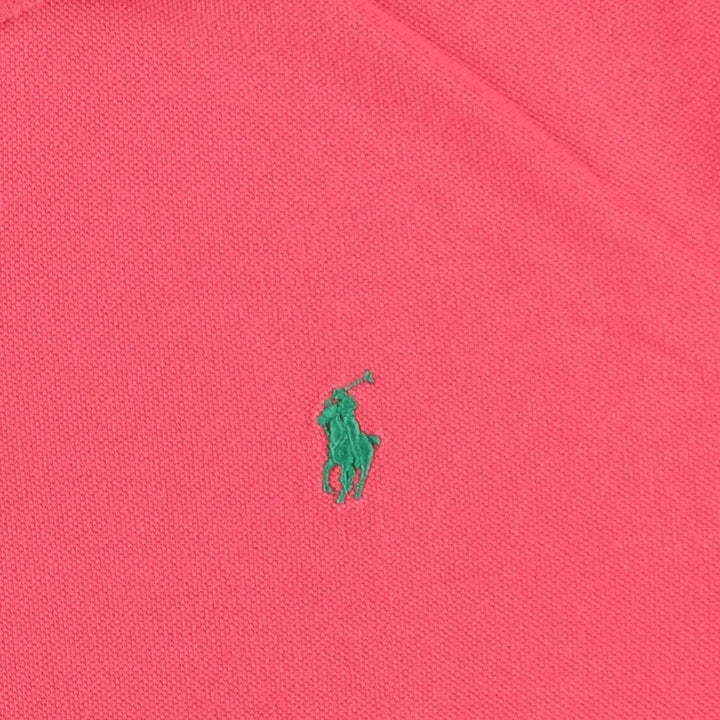 Ralph Lauren POLO RALPH LAUREN CLASSIC FIT short sleeve polo shirt for men size L cotton red type Vintage Second Hand