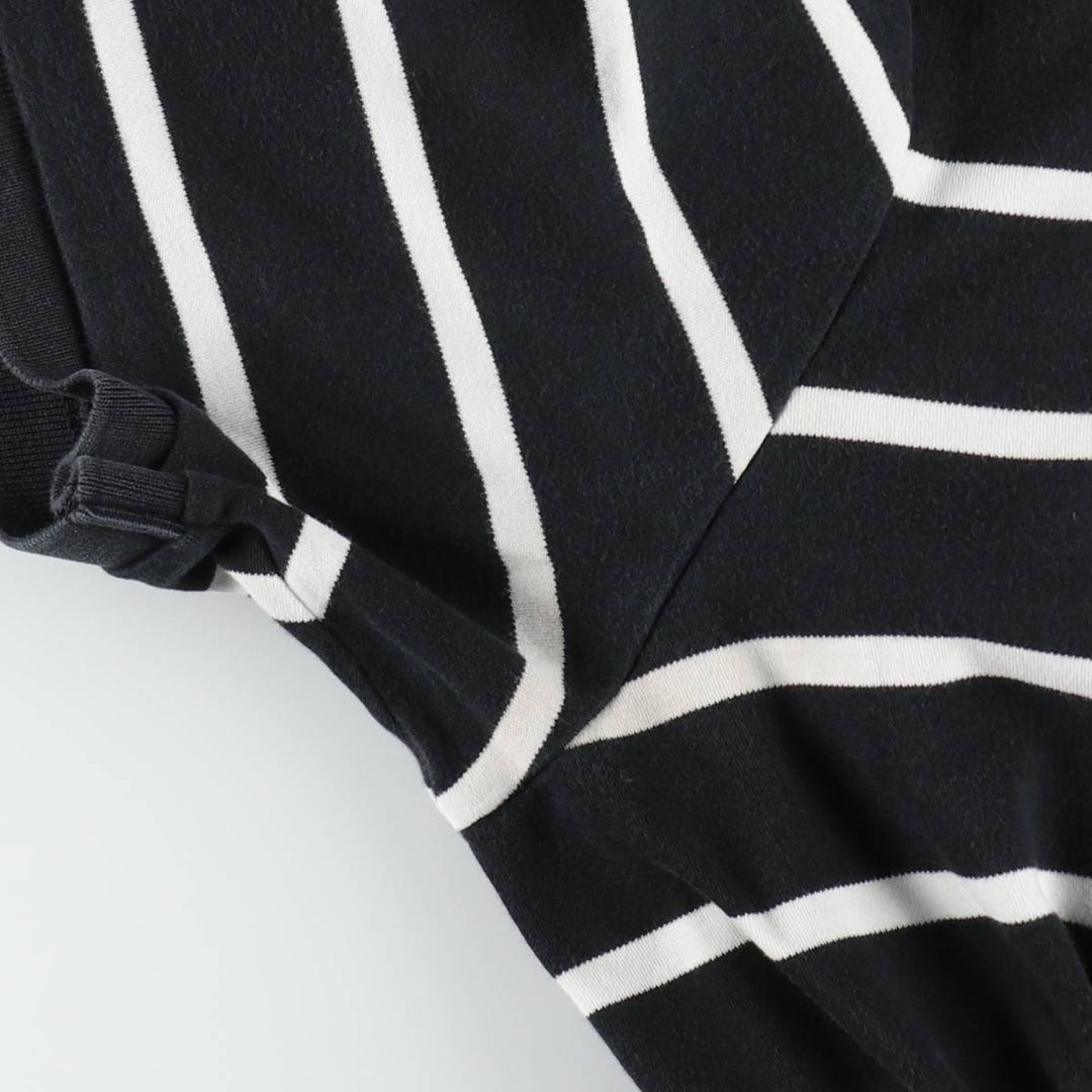Ralph Lauren POLO RALPH LAUREN Short Sleeve Striped Polo Shirt Men's XL cotton black type Vintage Second Hand