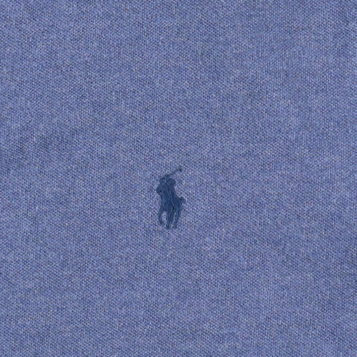 Ralph Lauren POLO RALPH LAUREN CUSTOM FIT short sleeve polo shirt men's size L cotton blue type Vintage Second Hand