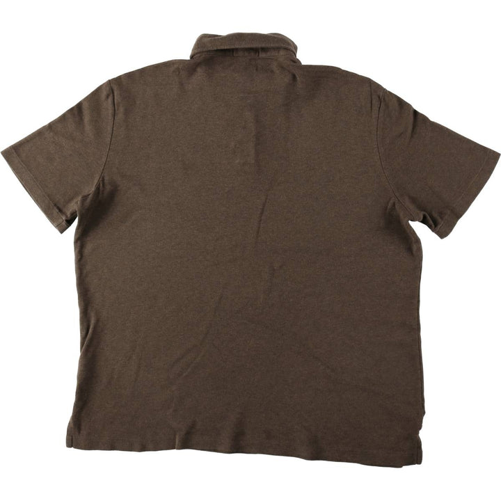 Ralph Lauren POLO RALPH LAUREN short sleeve polo shirt men's XL equivalent cotton brown type Vintage Second Hand