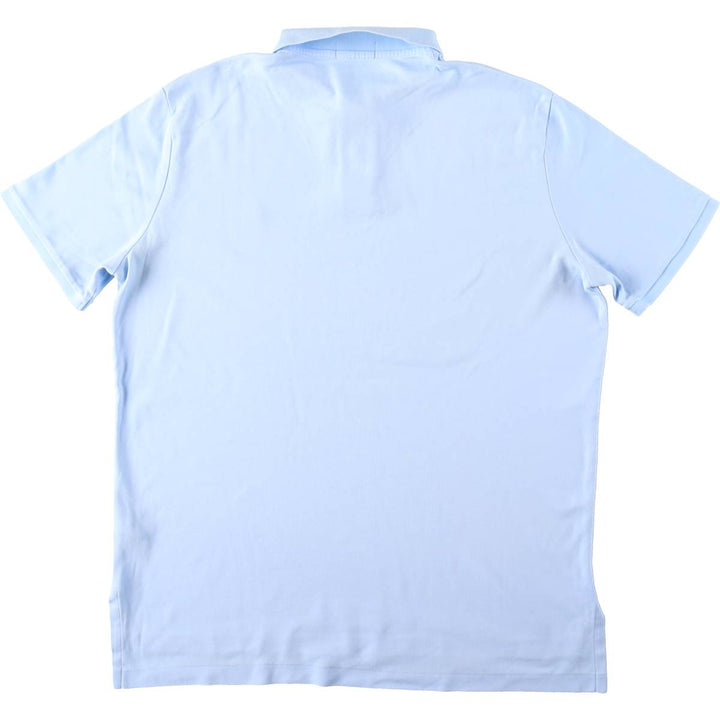 Ralph Lauren POLO RALPH LAUREN short sleeve polo shirt men's size L cotton Blue type light blue Vintage Second Hand