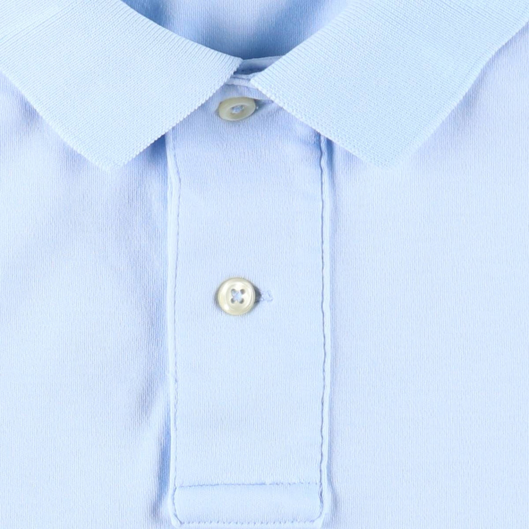 Ralph Lauren POLO RALPH LAUREN short sleeve polo shirt men's size L cotton Blue type light blue Vintage Second Hand