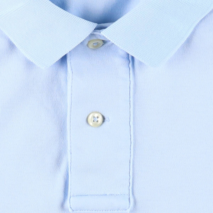 Ralph Lauren POLO RALPH LAUREN short sleeve polo shirt men's size L cotton Blue type light blue Vintage Second Hand