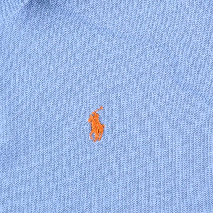 Ralph Lauren POLO RALPH LAUREN short sleeve polo shirt men's size L cotton blue type Vintage Second Hand