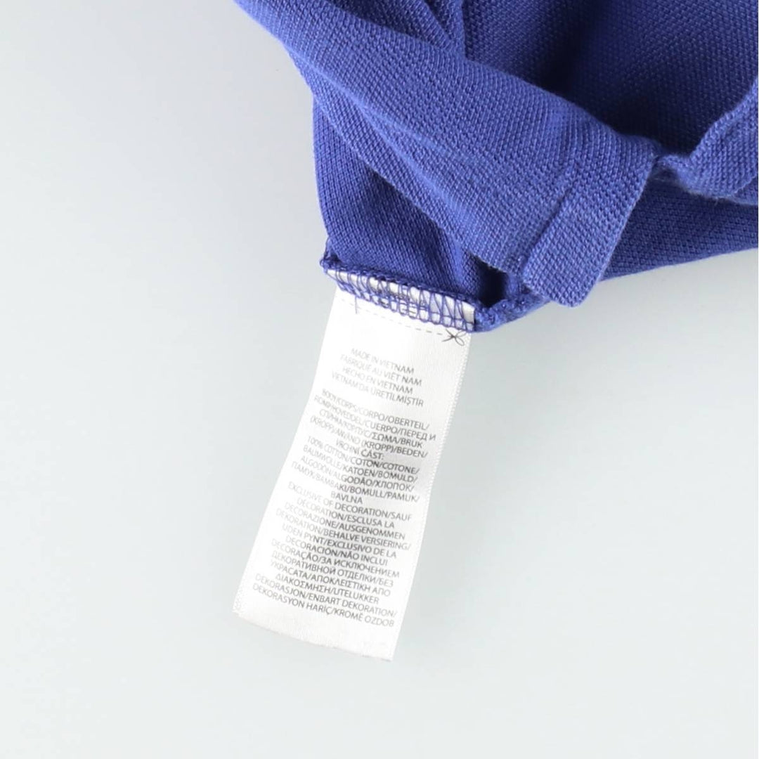 Ralph Lauren POLO RALPH LAUREN CLASSIC FIT short sleeve polo shirt men's XL equivalent cotton blue type Vintage Second Hand