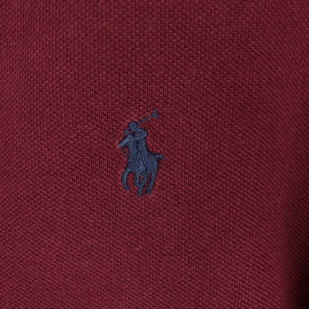Ralph Lauren POLO RALPH LAUREN CLASSIC FIT short sleeve polo shirt men's XL equivalent cotton Red type red-purple Vintage Second Hand