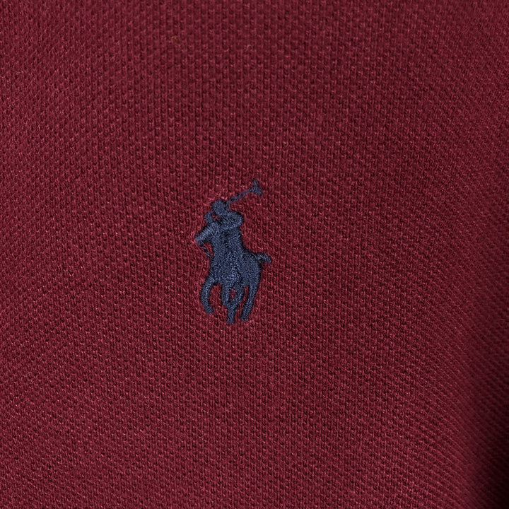 Ralph Lauren POLO RALPH LAUREN CLASSIC FIT short sleeve polo shirt men's XL equivalent cotton Red type red-purple Vintage Second Hand